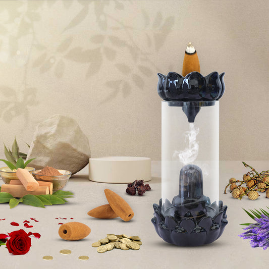 Luxury Backflow Ceramic Shivling Fountain