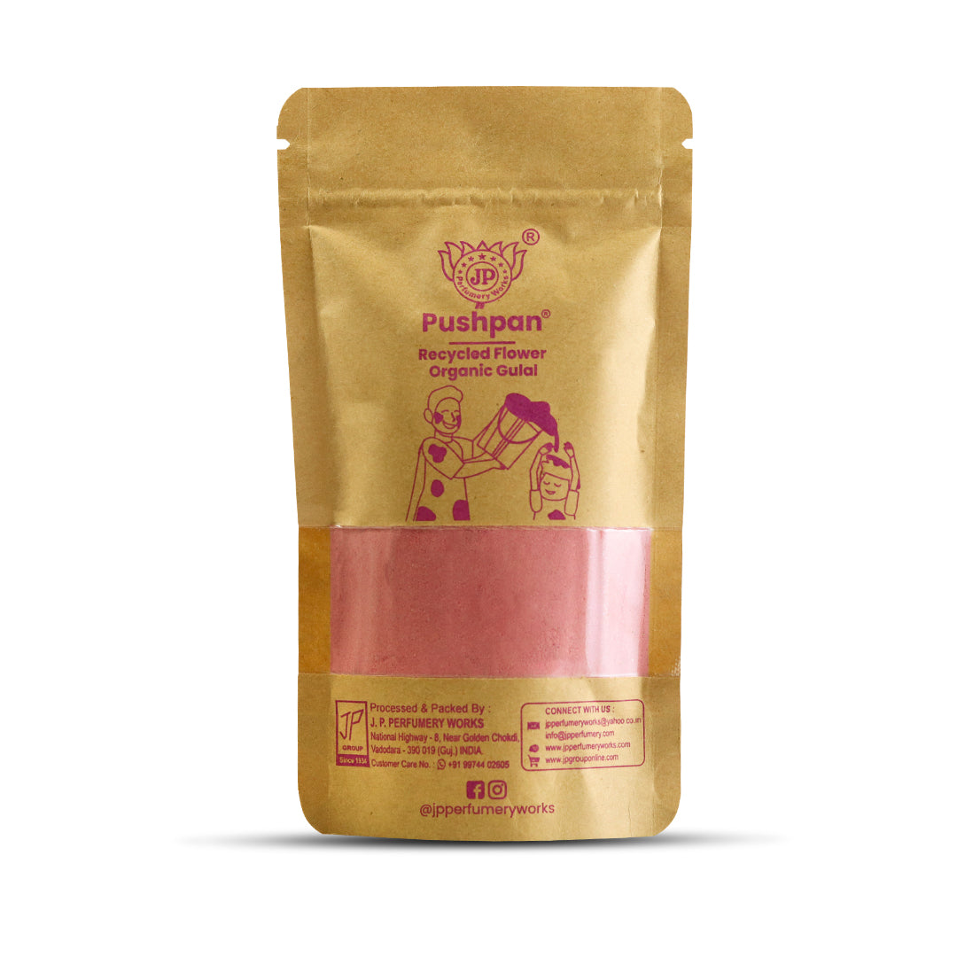 Pushpan - Recycled Flower Organic Gulal 400gm (100gm X 4 Gulal)