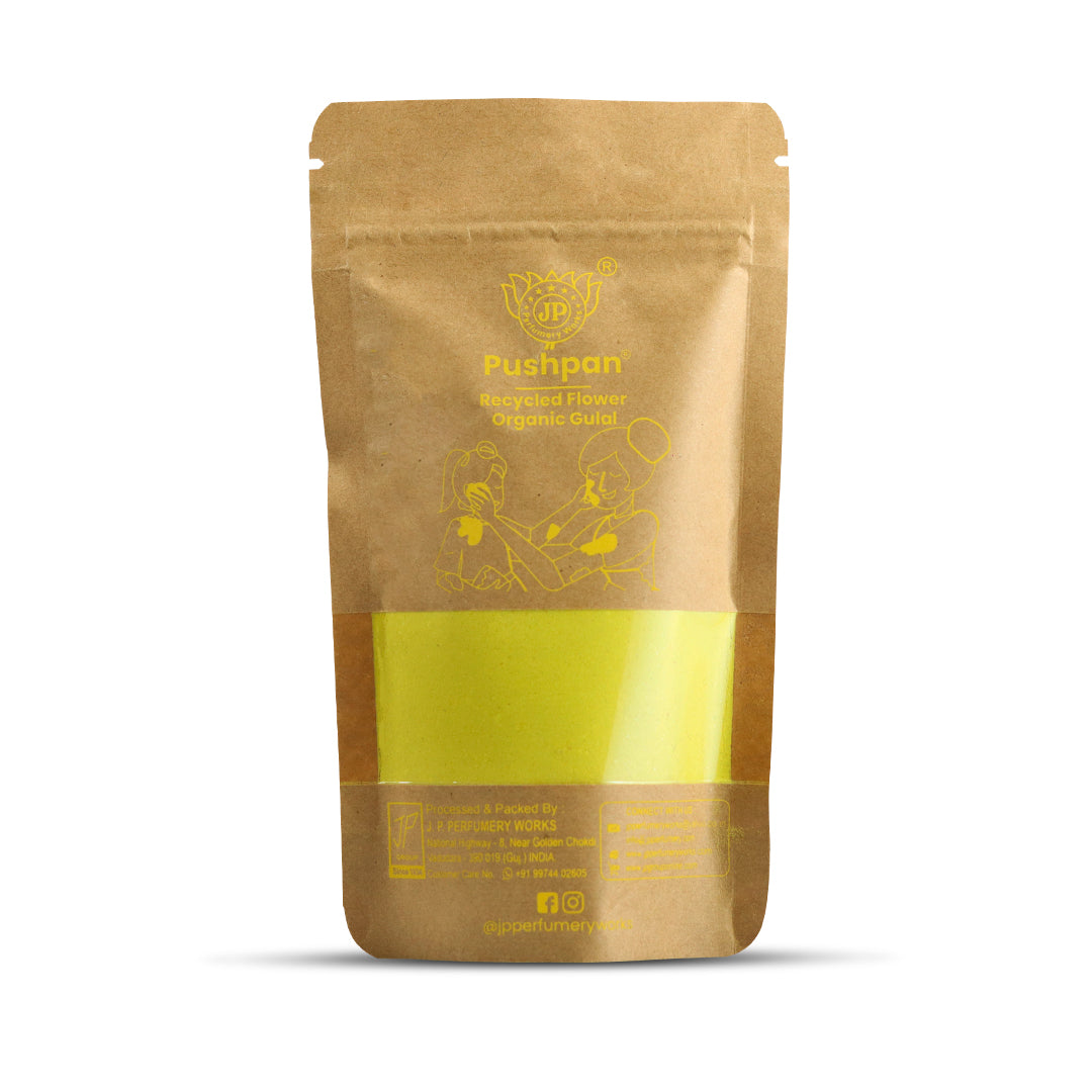 Pushpan - Recycled Flower Organic Gulal 400gm (100gm X 4 Gulal)