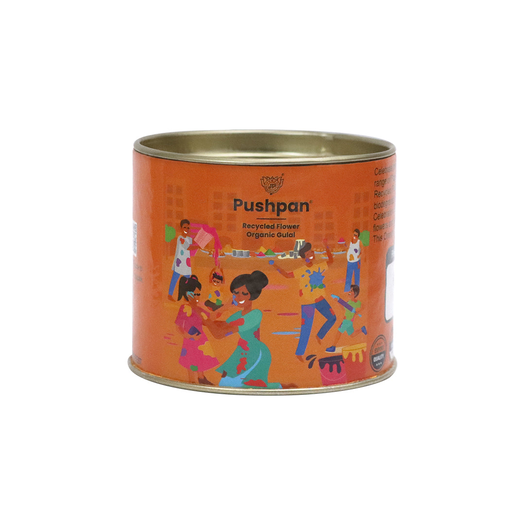 Pushpan - Recycled Flower Organic Gulal 50gm (Orange)