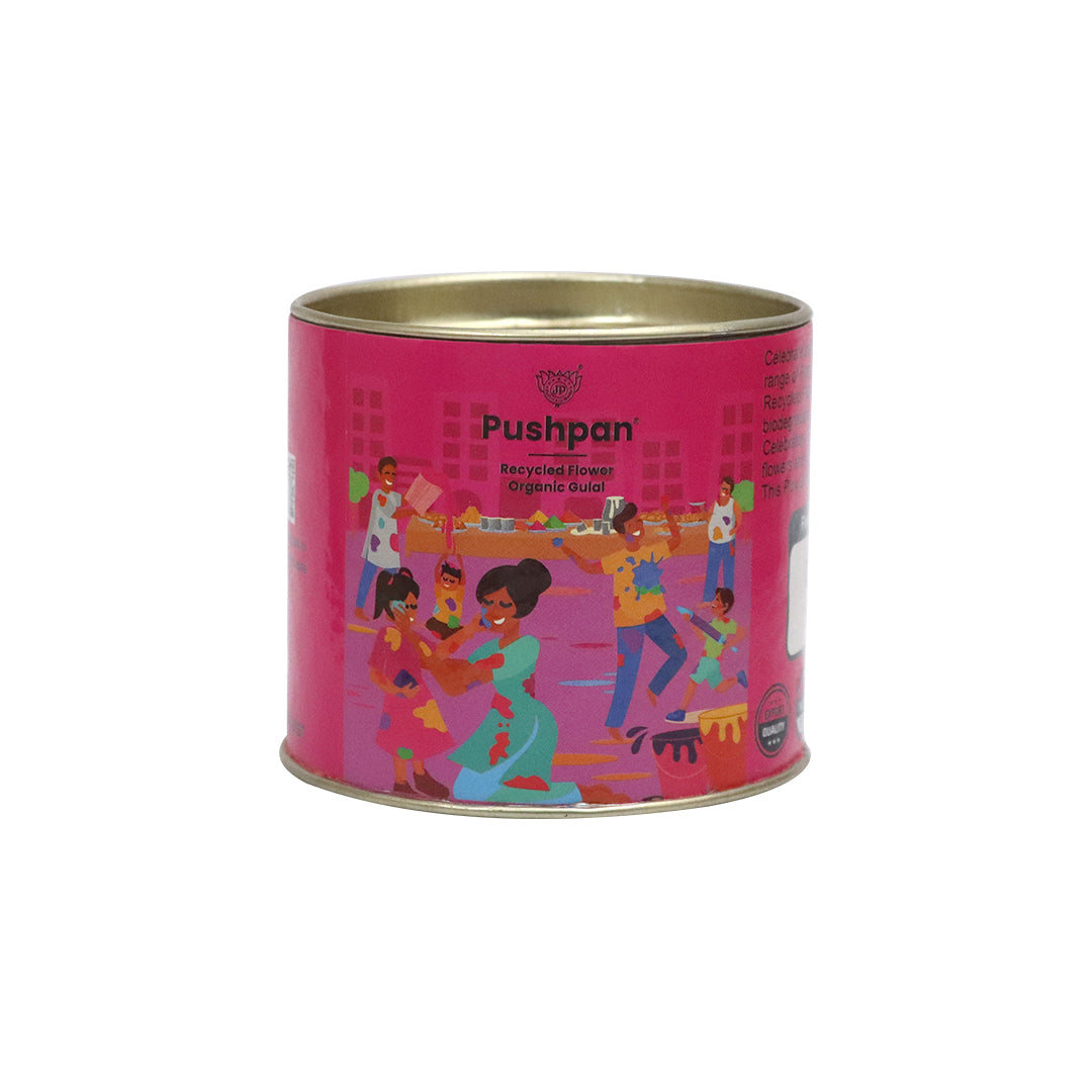 Organic Holi Gulal Pink 50gm - Natural Rose Flower Gulal