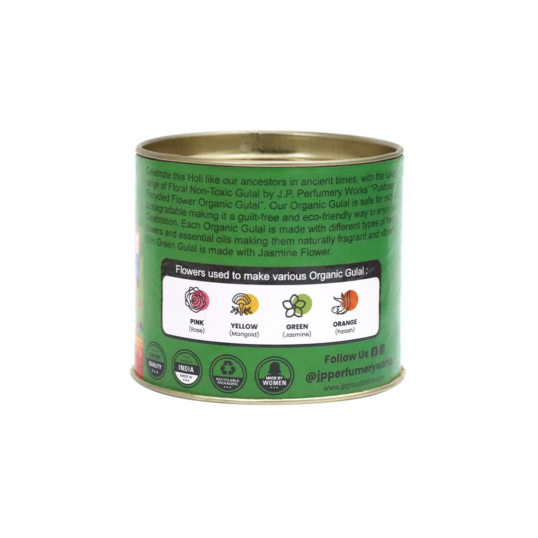 Pushpan - Recycled Flower Organic Gulal 50gm (Green)