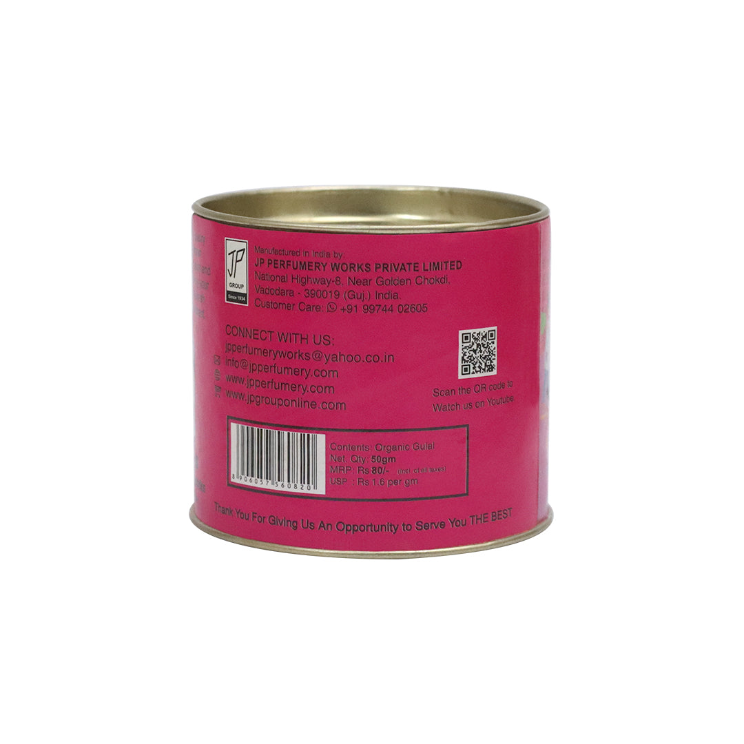 Organic Holi Gulal Pink 50gm - Natural Rose Flower Gulal
