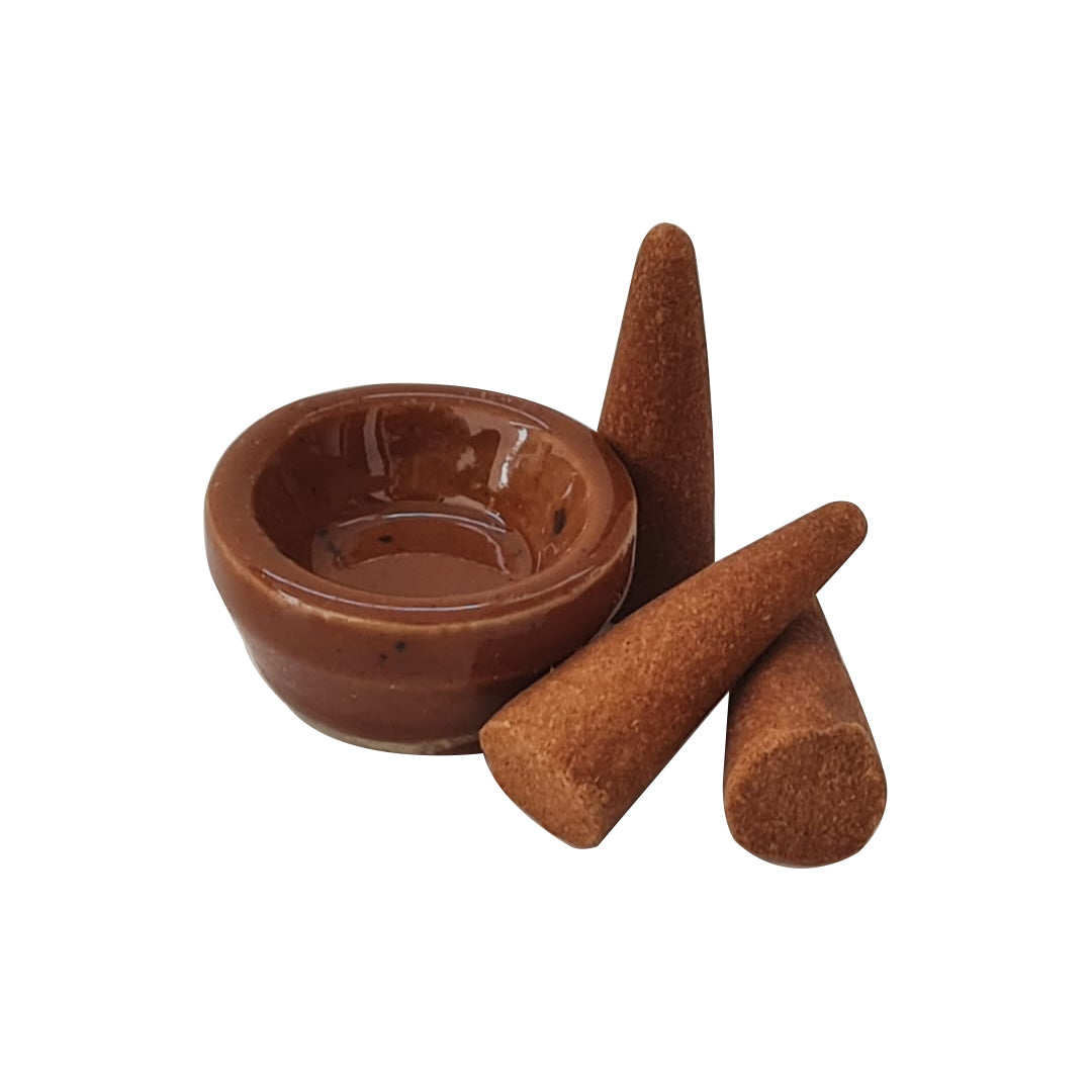 Gir Gauree - Cow Dung Dhoop Cone - Organic Luxury Collection (Pack of 30 Cones)