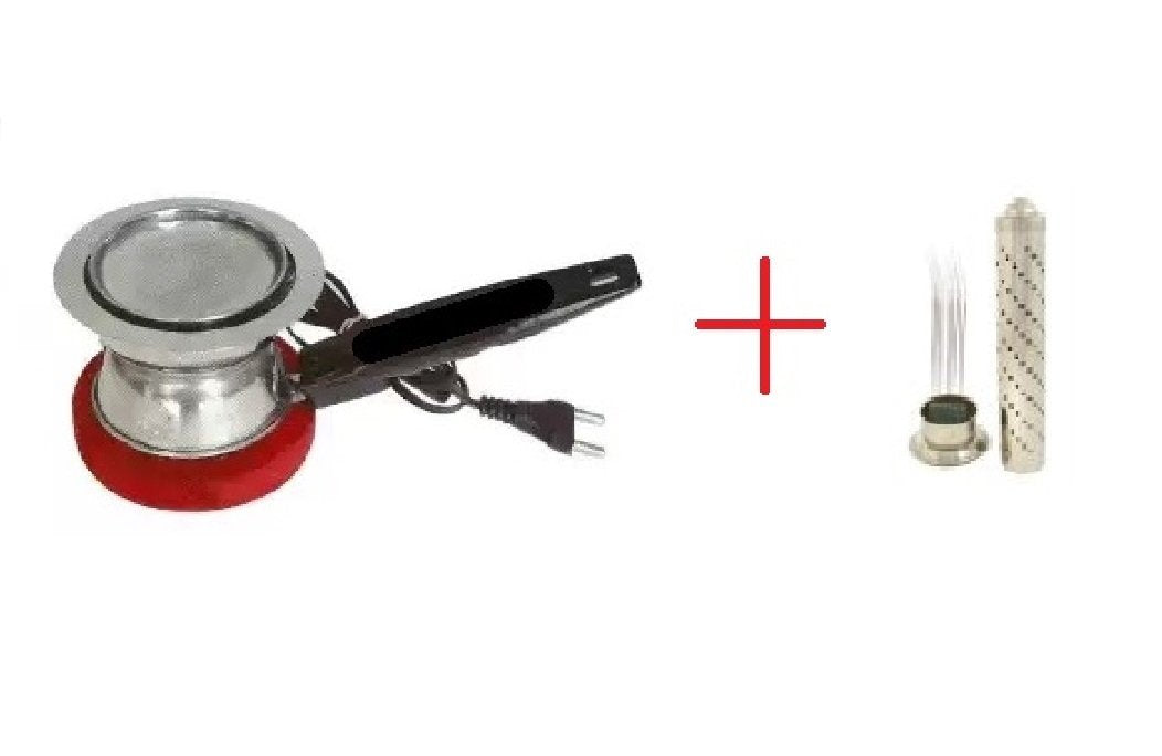 Combo Electric Dhoop Dani Incense Bakhoor Burner + Agarbatti Stand
